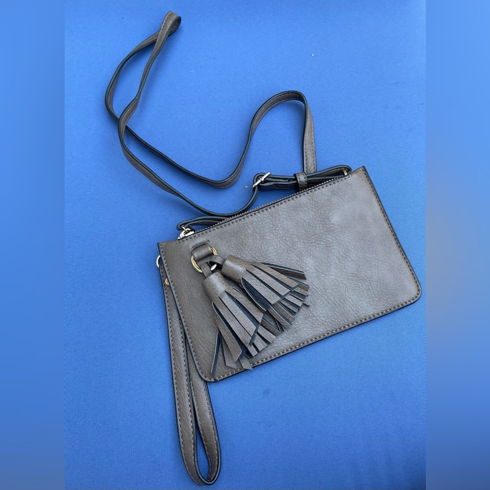 Melie Bianco Wristlet/Crossbody w/ Tassles